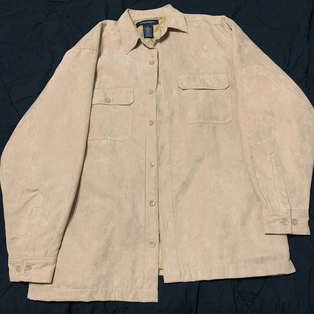 Architect Men’s Jacket, size Medium, khaki color
